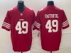 San Francisco 49ers #49 Faithful Red Vapor F.U.S.E. Limited Jersey