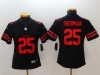Women's San Francisco 49ers #25 Richard Sherman Black Vapor Limited Jersey