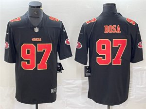 San Francisco 49ers #97 Nick Bosa Carbon Black Fashion Limited Jersey