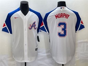 Atlanta Braves #3 Dale Murphy White 2023 City Connect Jersey