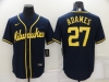 Milwaukee Brewers #27 Willy Adames Navy Cool Base Jersey