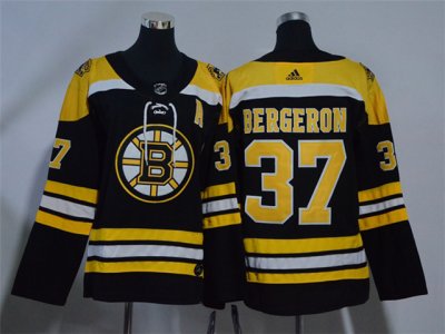Women's Boston Bruins #37 Patrice Bergeron Black Jersey