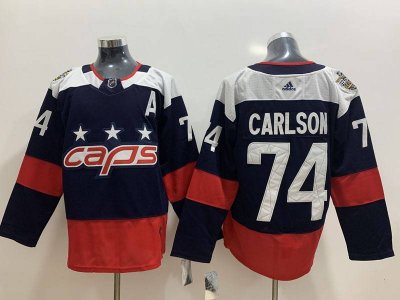 Washington Capitals #74 John Carlso Navy 2018 Stadium Series Jersey