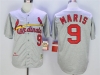 St. Louis Cardinals #9 Roger Maris 1967 Throwback Gray Jersey