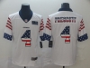 Dallas Cowboys #4 Dak Prescott White USA Flag Fashion Limited Jersey