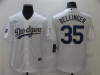 Los Angeles Dodgers #35 Cody Bellinger White 2021 Gold Program Cool Base Jersey