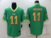Philadelphia Eagles #11 A.J. Brown Green City Edition Limited Jersey