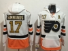 Philadelphia Flyers #17 Wayne Simmonds White Pocket Hoodie Jersey