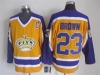 Los Angeles Kings #23 Dustin Brown 1980's Vintage CCM Gold Jersey