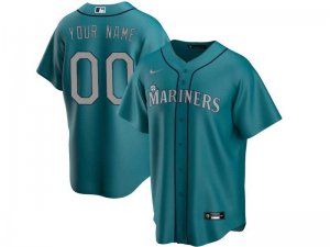 Seattle Mariners Custom #00 Green Cool Base Jersey