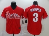 Philadelphia Phillies #3 Bryce Harper Red Cool Base Jersey