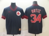 Boston Red Sox #34 David Ortiz Throwback Navy Jersey