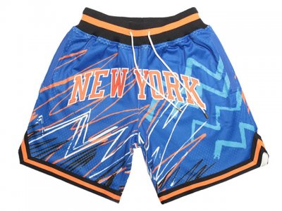 New York Knicks Just Don New York Blue Sublimated Basketball Shorts