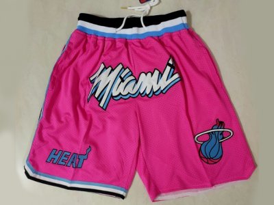 Miami Heat Just Don "Miami" Pink Basketball Shorts