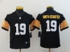 Youth Pittsburgh Steelers #19 JuJu Smith-Schuster Alternate Black Vapor Limited Jersey