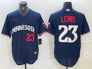 Minnesota Twins #23 Royce Lewis Alternate Navy Limited Jersey