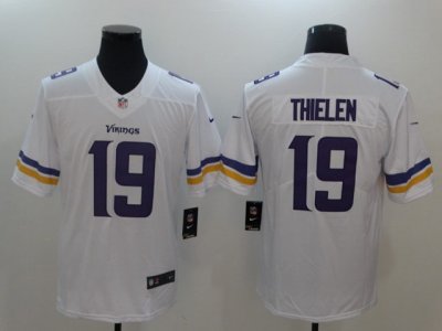 Youth Minnesota Vikings #19 Adam Thielen White Vapor Limited Jersey