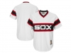 Chicago White Sox Custom #00 White Cooperstown Collection Cool Base Jersey