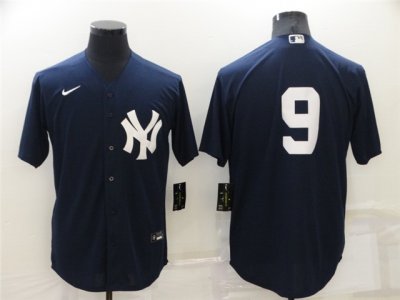 New York Yankees #9 Roger Maris Navy Without Name Cool Base Jersey