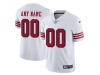 San Francisco 49ers #00 White Rush Color Limited Custom Jersey