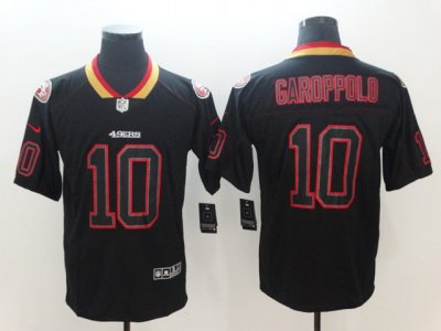 San Francisco 49ers #10 Jimmy Garoppolo Black Shadow Limited Jersey