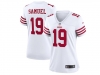 Womens San Francisco 49ers #19 Deebo Samuel 2022 White Vapor Limited Jersey