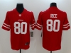 San Francisco 49ers #80 Jerry Rice Red Vapor Limited Jersey