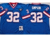 Buffalo Bills #32 O.J. Simpson Throwback Blue Jersey