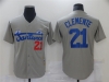 Santurce Crabbers #21 Roberto Clemente Gray Baseball Jersey