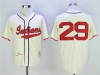 Cleveland Indians #29 Satchel Paige 1948 Throwback Cream Jersey