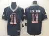 New England Patriots #11 Julian Edelman Navy Drift Fashion Limited Jersey