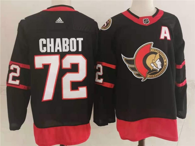 Ottawa Senators #72 Thomas Chabot Home Black Jersey - Click Image to Close