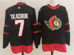 Ottawa Senators #7 Brady Tkachuk Home Black Jersey