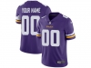 Minnesota Vikings #00 Purple Vapor Limited Custom Jersey