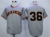 San Francisco Giants #36 Gaylord Perry 1962 Throwback Gray Jersey
