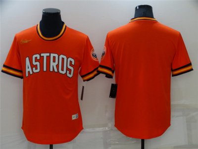 Houston Astros Blank Orange Cooperstown Collection Cool Base Jersey