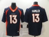 Denver Broncos #13 KJ Hamler Blue Vapor Limited Jersey
