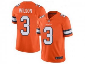 Youth Denver Broncos #3 Russell Wilson Orange Color Rush Limited Jersey