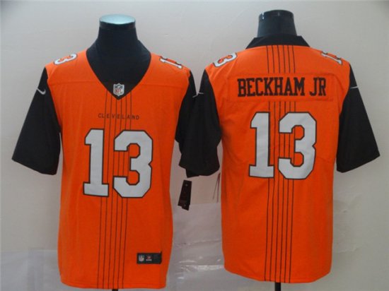 Cleveland Browns #13 Odell Beckham Jr. Orange City Edition Limited Jersey