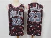 Chicago Bulls #23 Michael Jordan Black Printing Tear Up Pack M&N Swingman Jersey