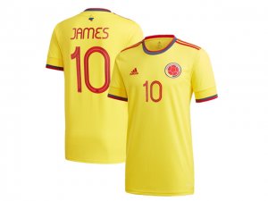 National Colombia #10 James Home Yellow 2021/22 Soccer Jersey