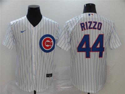 Chicago Cubs #44 Anthony Rizzo White Cool Base Jersey