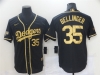Los Angeles Dodgers #35 Cody Bellinger Black Gold Cool Base Jersey