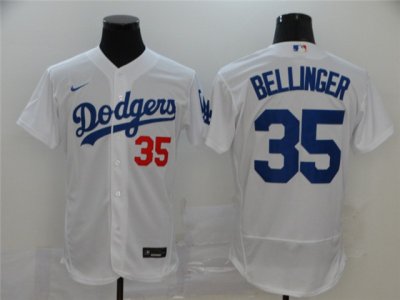 Los Angeles Dodgers #35 Cody Bellinger White 2020 Flex Base Jersey