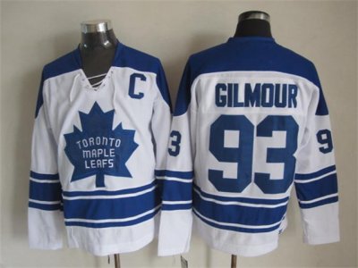Toronto Maple Leafs #93 Doug Gilmour 1967 CCM Vintage White Jersey