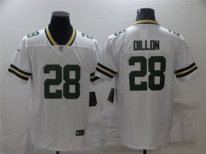 Green Bay Packers #28 AJ Dillon White Vapor Limited Jersey