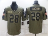 Las Vegas Raiders #28 Josh Jacobs 2021 Olive Salute To Service Limited Jersey