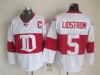 Detroit Red Wings #5 Nicklas Lidstrom CCM Vintage White Jersey