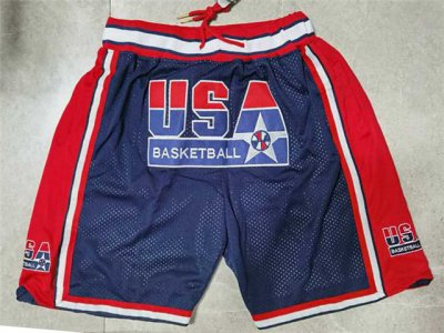 1992 Olympic Team USA Just Don "USA" Navy Basketball Shorts