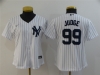 Women's New York Yankees #99 Aaron Judge White Cool Base Jersey